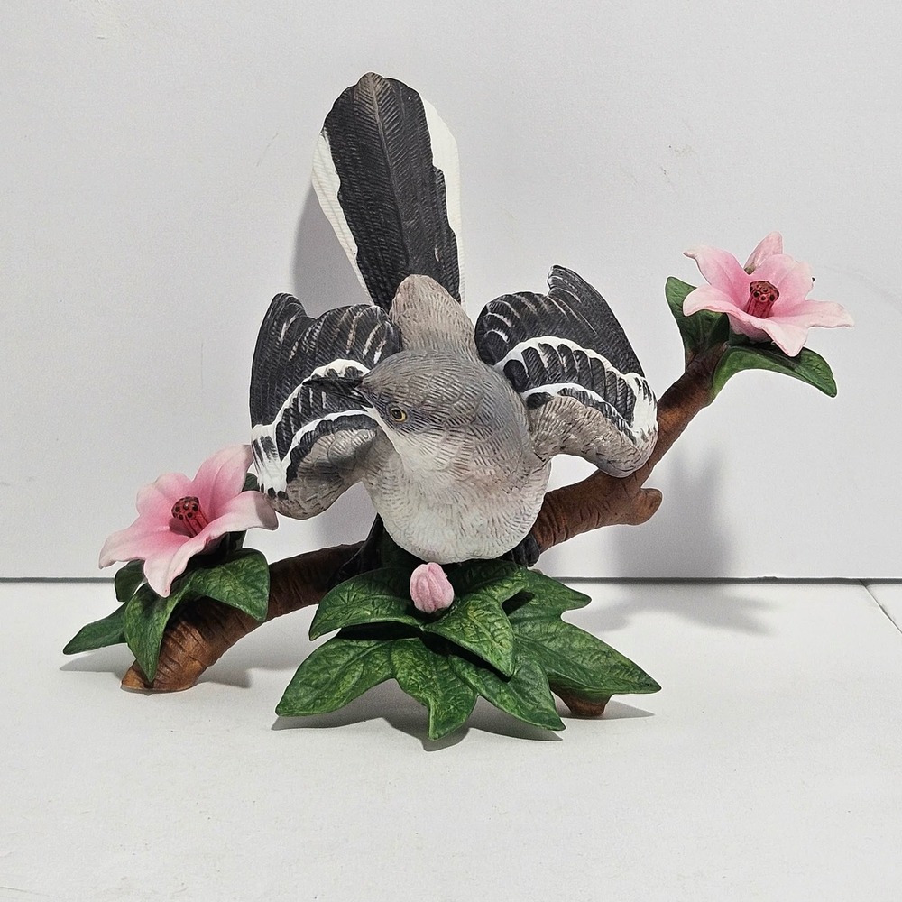 Lenox Northern Mockingbird Figurine Garden Bird Collection Porcelain 1992 Boxed